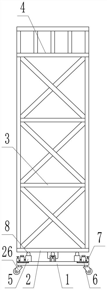 一种防坠防倾登高作业平台