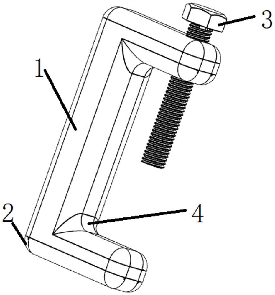 防雷设备跨接夹具及其尺寸设计方法