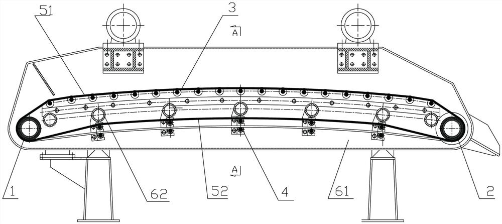 一种用于振动筛上的带式筛分输送装置