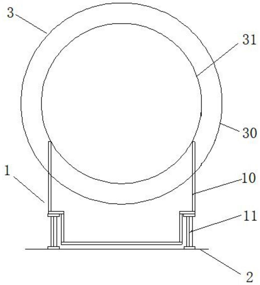 一种调整烘干机托圈与筒体间隙尺寸的方法