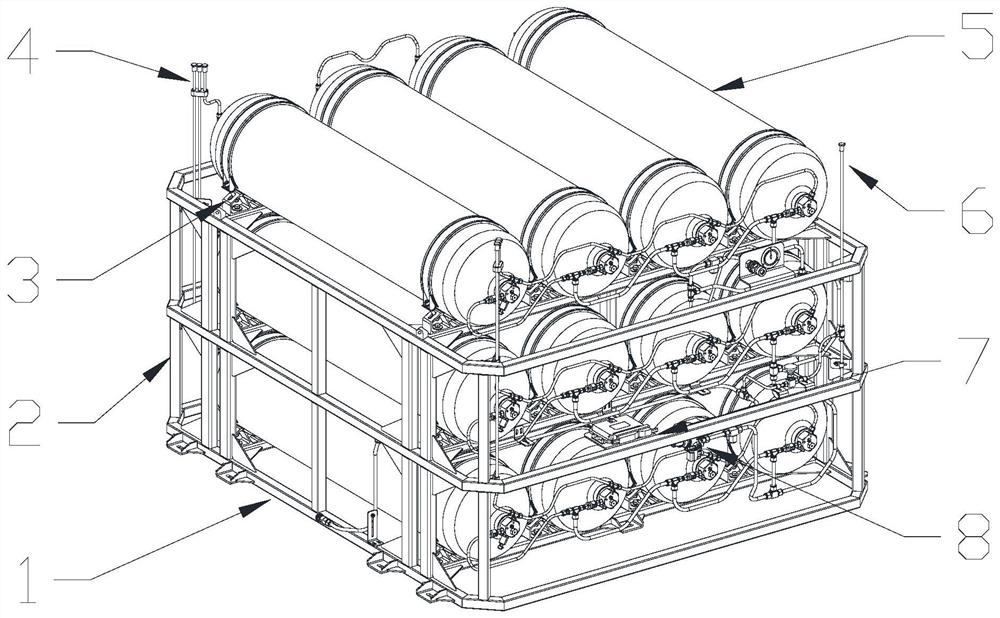 一种船用燃料电池储供氢系统