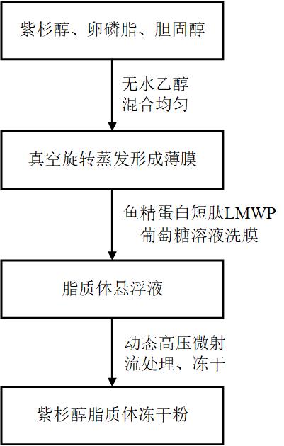 一种鱼精蛋白短肽修饰的紫杉醇脂质体及其制备方法