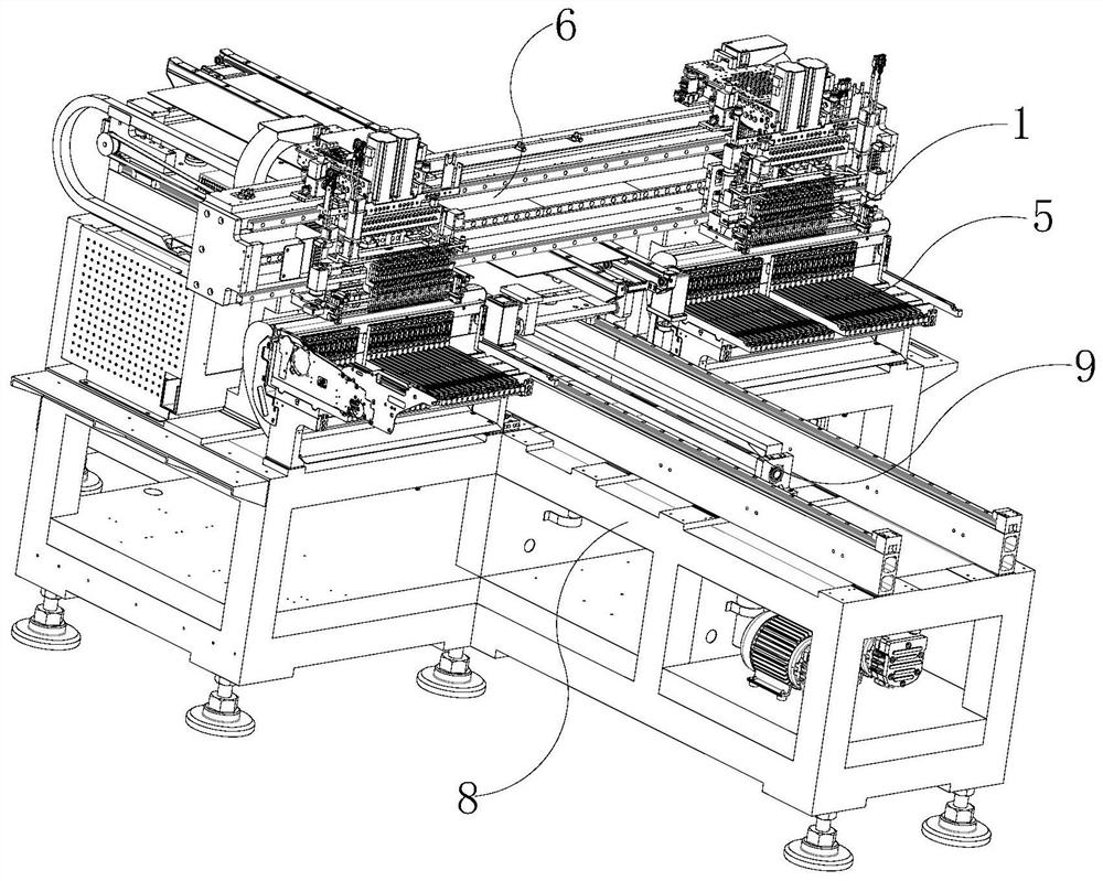 一种整体式多排高效贴装设备