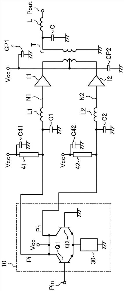 有源平衡-不平衡变压器电路、功率放大电路以及模块