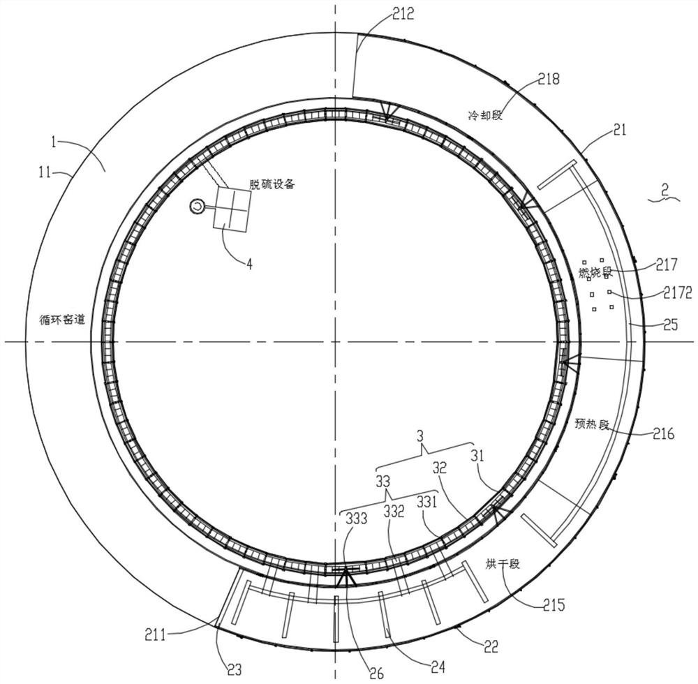 一种整体循环移动式砖窑