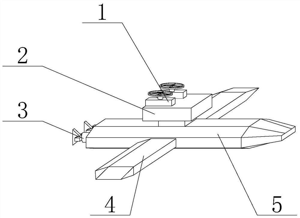 一种水空两用鱼群探测无人机