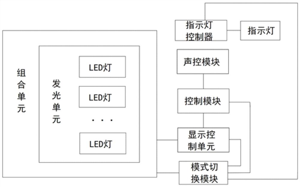 一种具有音量控制的炫彩发光电路