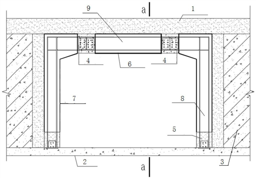 一种预制拼装式地下通道接口框架结构及施工方法