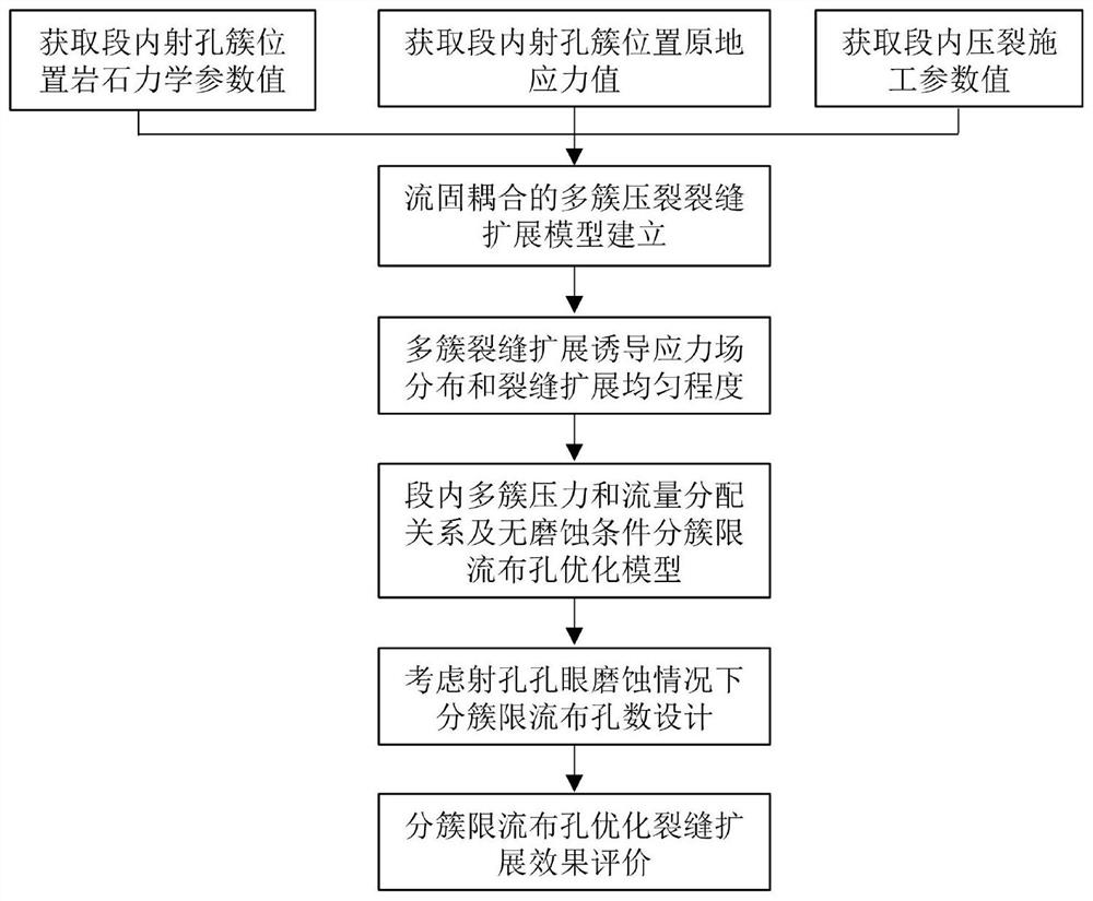 一种致密储层水平井分簇限流布孔优化设计方法