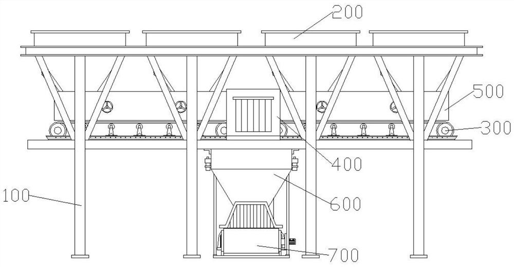 一种带称重功能的混凝土配料装置及其工作方法