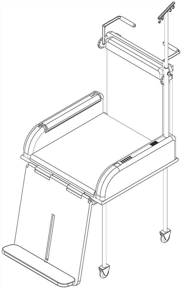 一种可变换功能用途的医用输液座椅