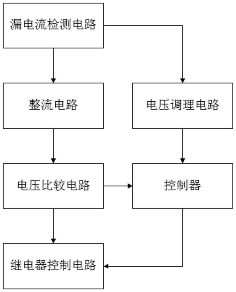 一种漏电流继电保护电路