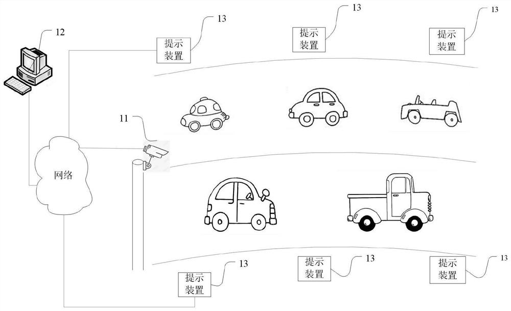 一种高速路障碍提示设备与方法