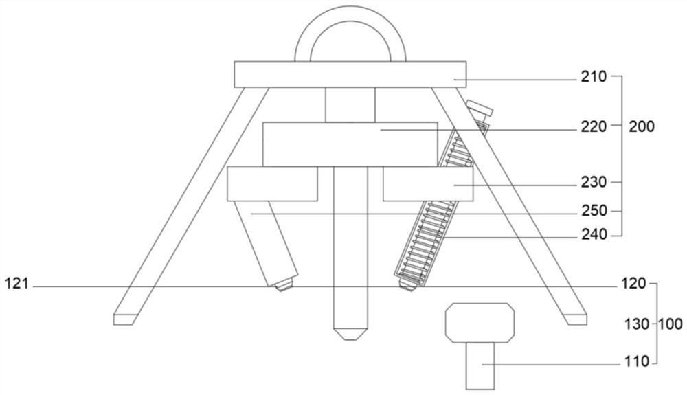 一种建筑施工用具有三脚水平支撑架的地基基础检测设备