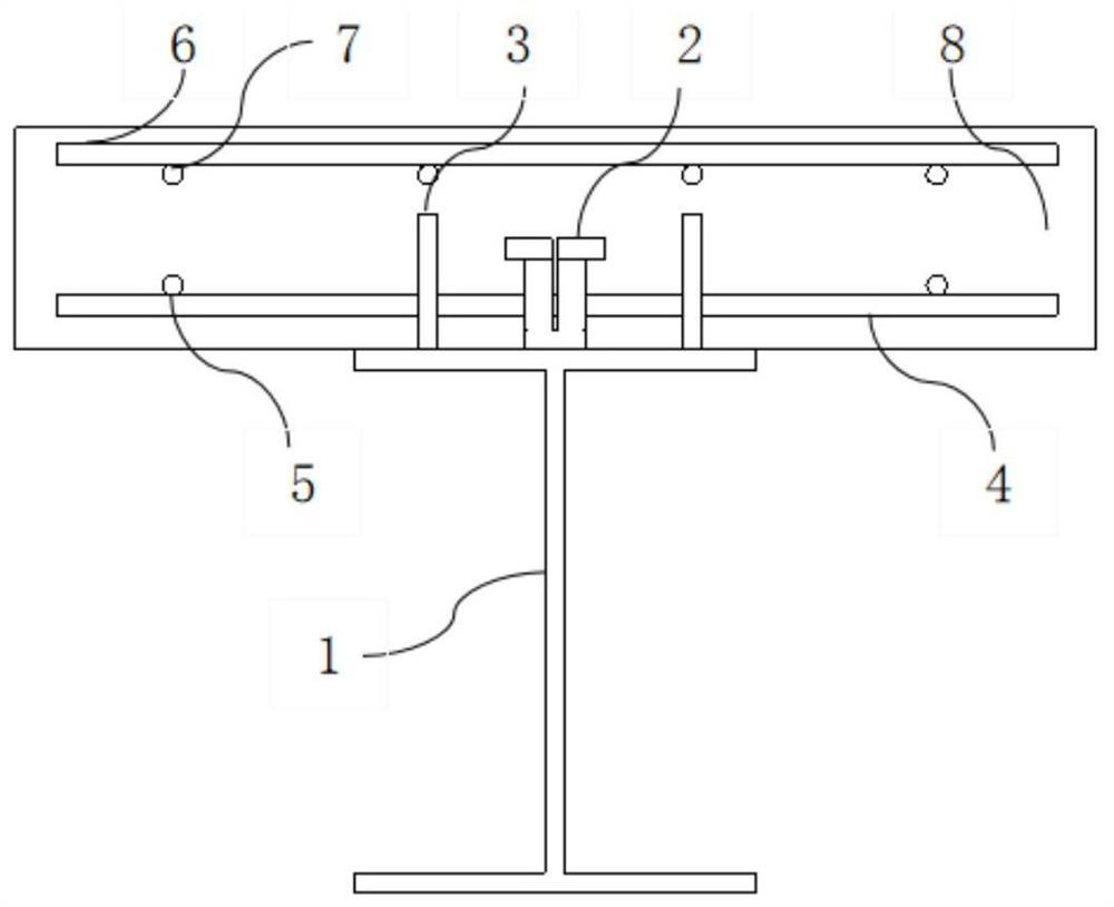 带开孔钢板连接件及分体栓钉连接件的组合梁及施工方法