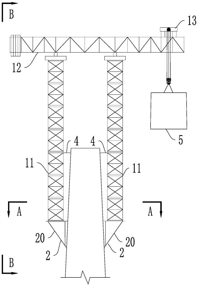 一种钢塔节段的吊装系统和吊装方法