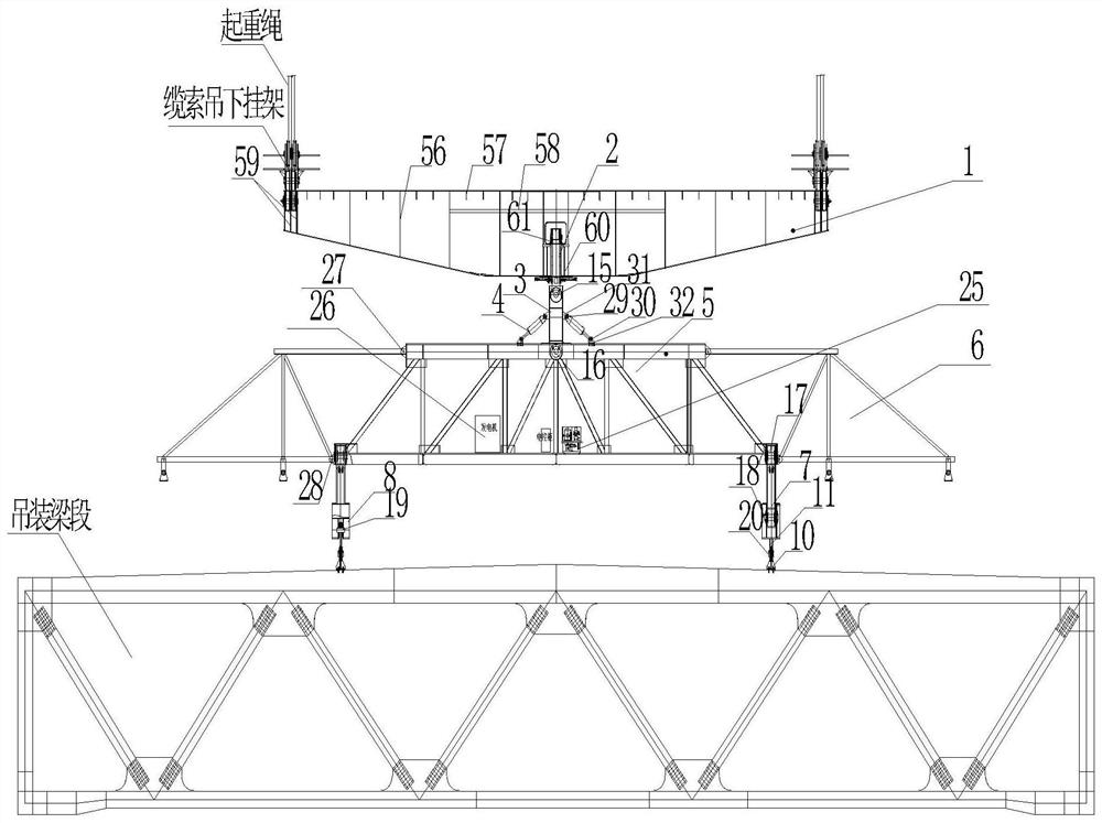 一种装配式多功能空中旋转吊具及施工方法