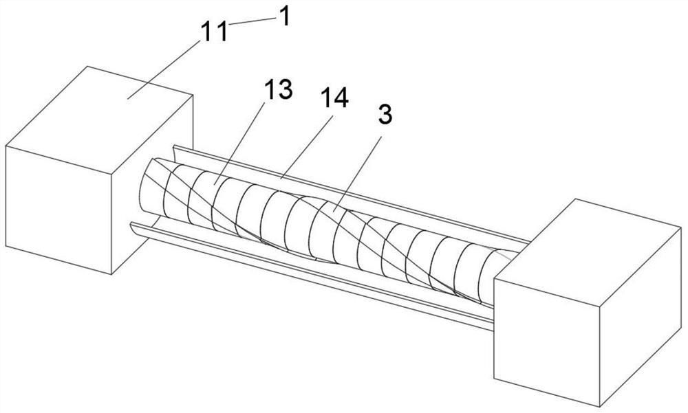 一种采用螺旋阶梯式切刀结构的生产加工模具