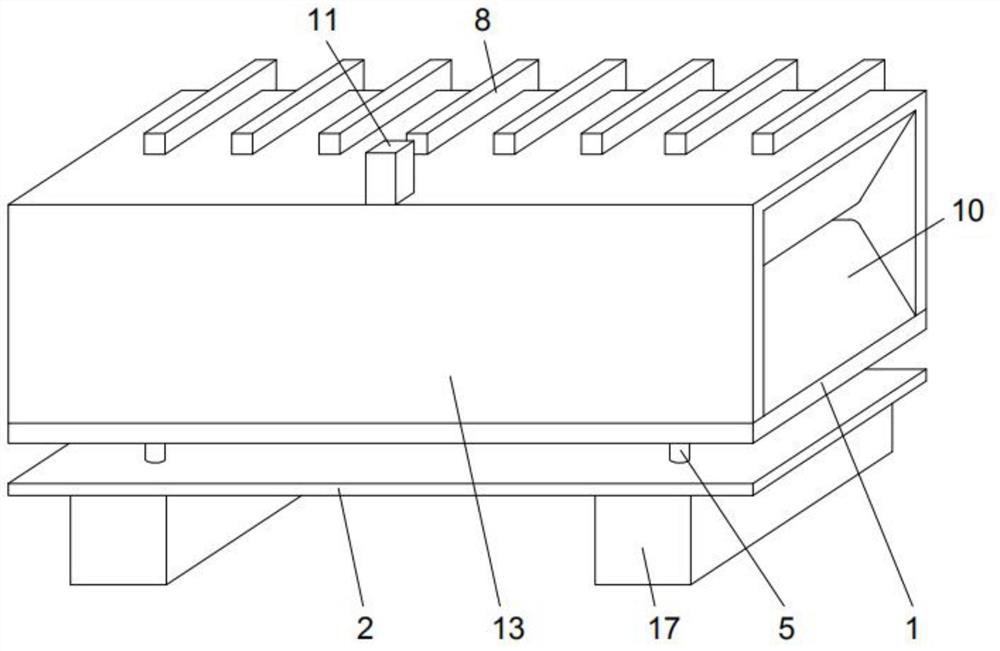 一种钢板桩整形设备用出入料台架