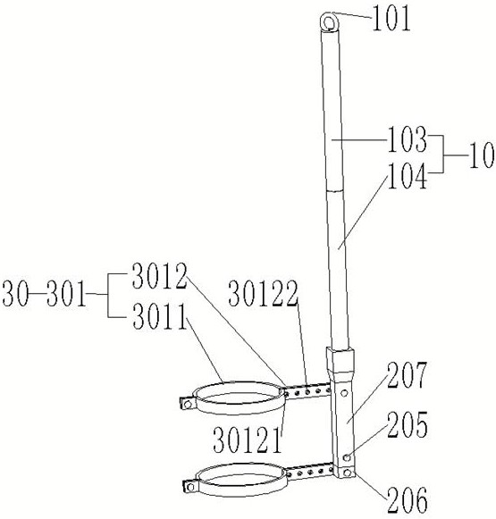 一种高处作业安全绳固定套件