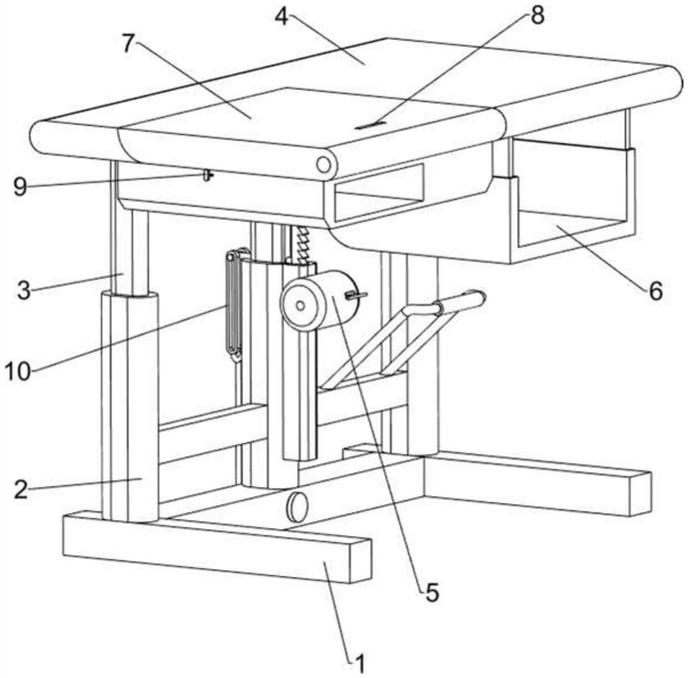 一种可调节升降多功能课桌