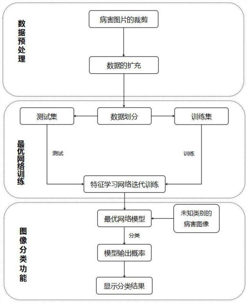 一种基于多特征分段式训练的茶叶病害分类系统