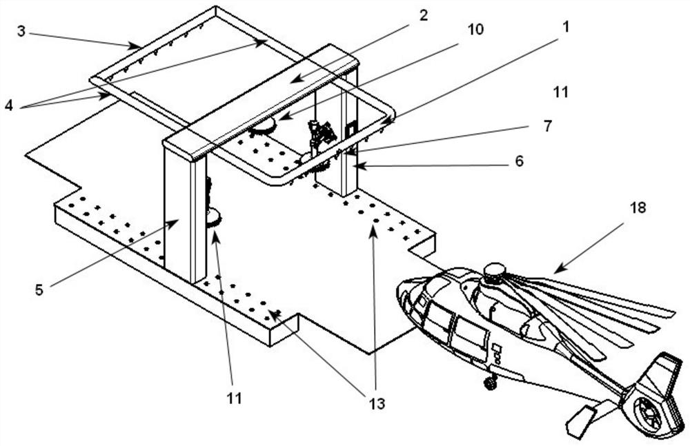 一种直升机自动清洗装置