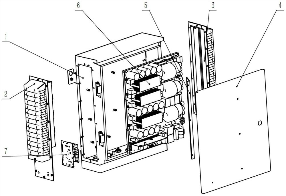 一种通风良好的分布式有源不平衡补偿装置的户外机箱
