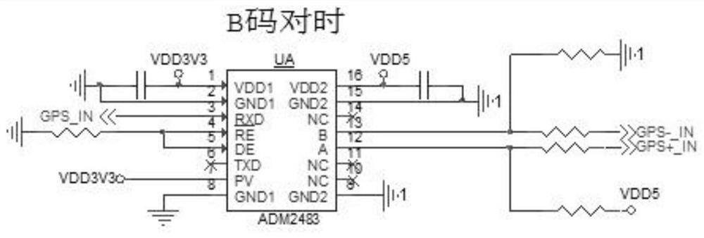 一种B码对时信号接收及转发电路