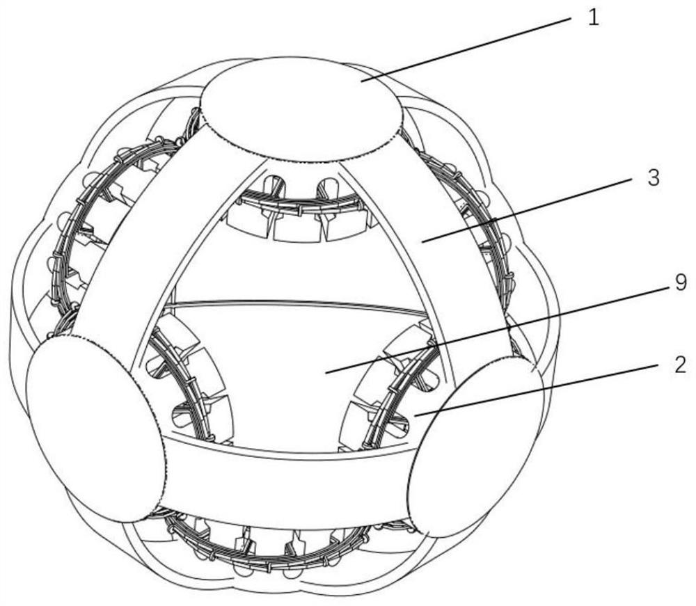 一种磁悬浮球形电驱动执行装置