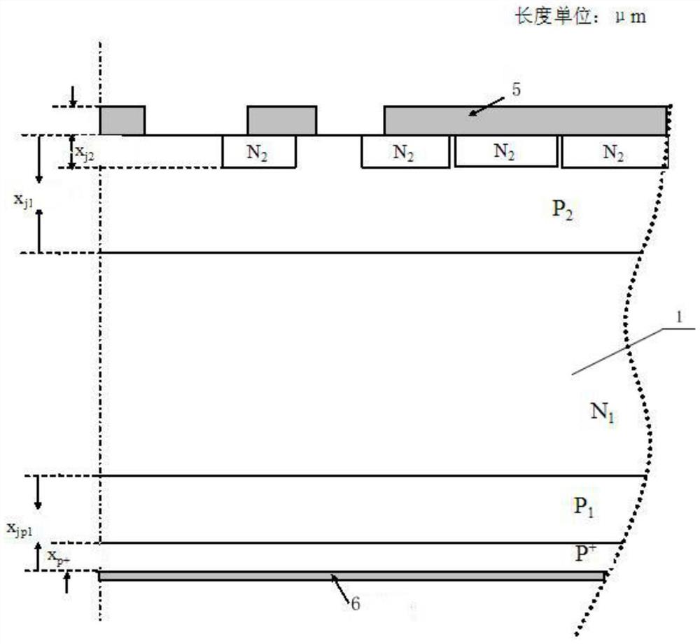 超大电流高di/dt晶闸管管芯结构