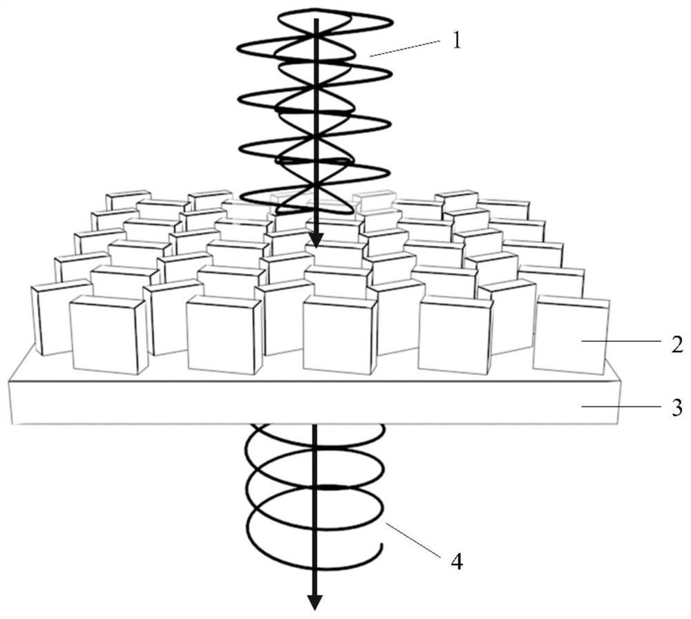 一种基于电介质纳米砖超构表面的任意偏振态起偏器件