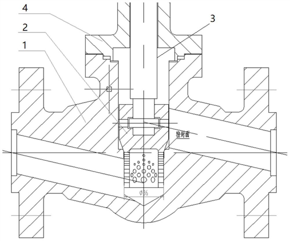 一种LNG小口径锻钢节流阀的模块化结构