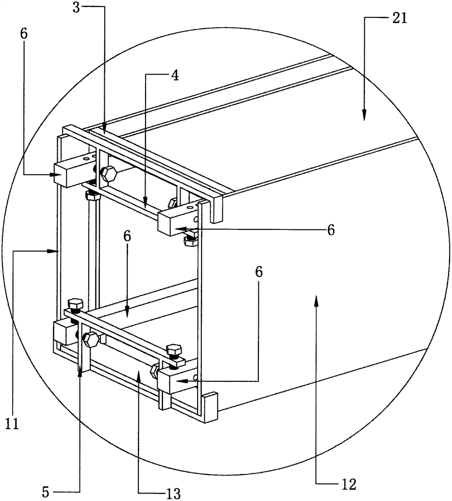 一种基于内外卡固的建筑用管状部品浇筑成型模具