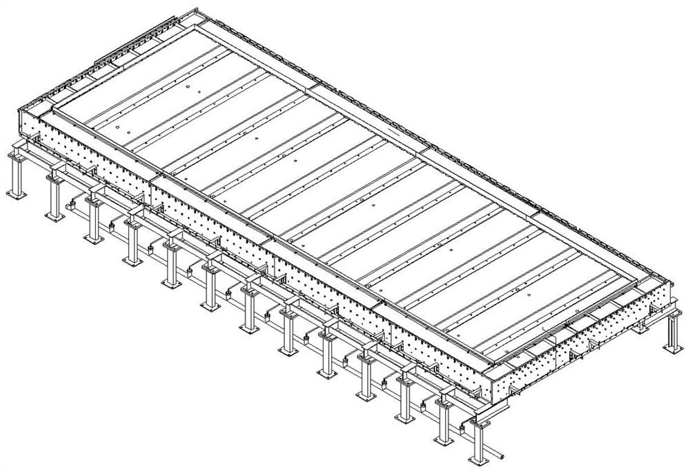 一种UHPC矮肋桥面预制板的模具系统