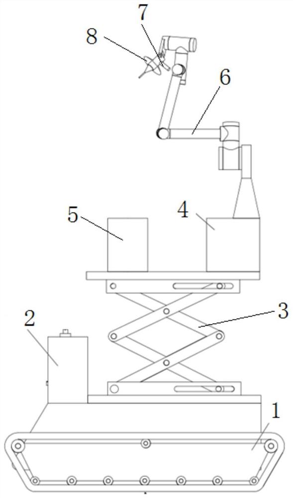 一种用于建筑行业室内装修的可移动机器人及其工作方法