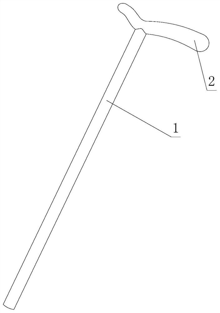 一种基于手汗清理的防滑拐杖