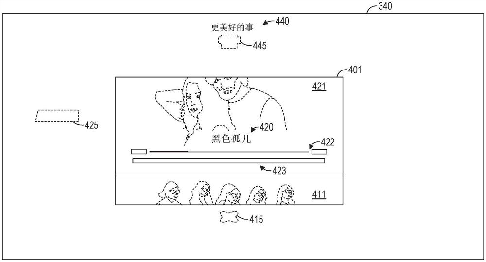 具有同步建议元素的选择界面