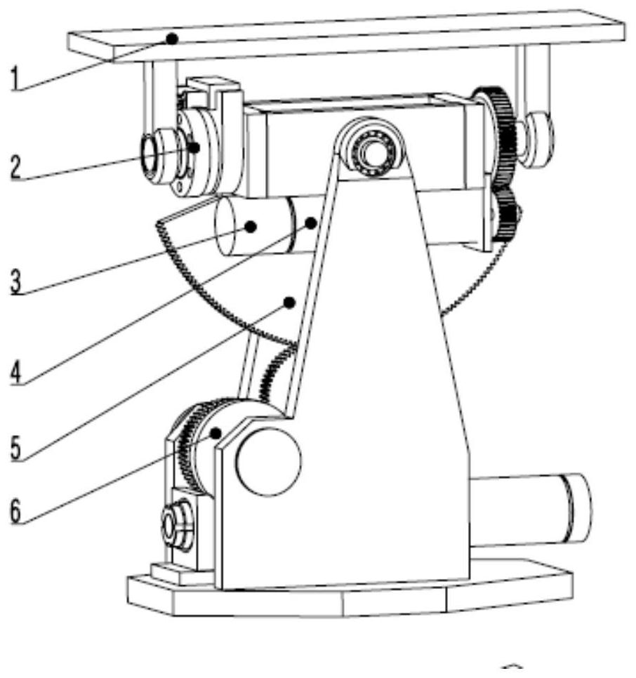 一种应用于大角度运动的高精度两轴转台