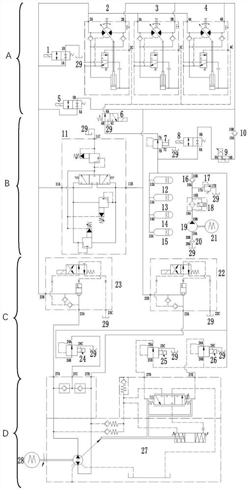 一种海工栈桥用波浪补偿型闭式回转液压控制系统