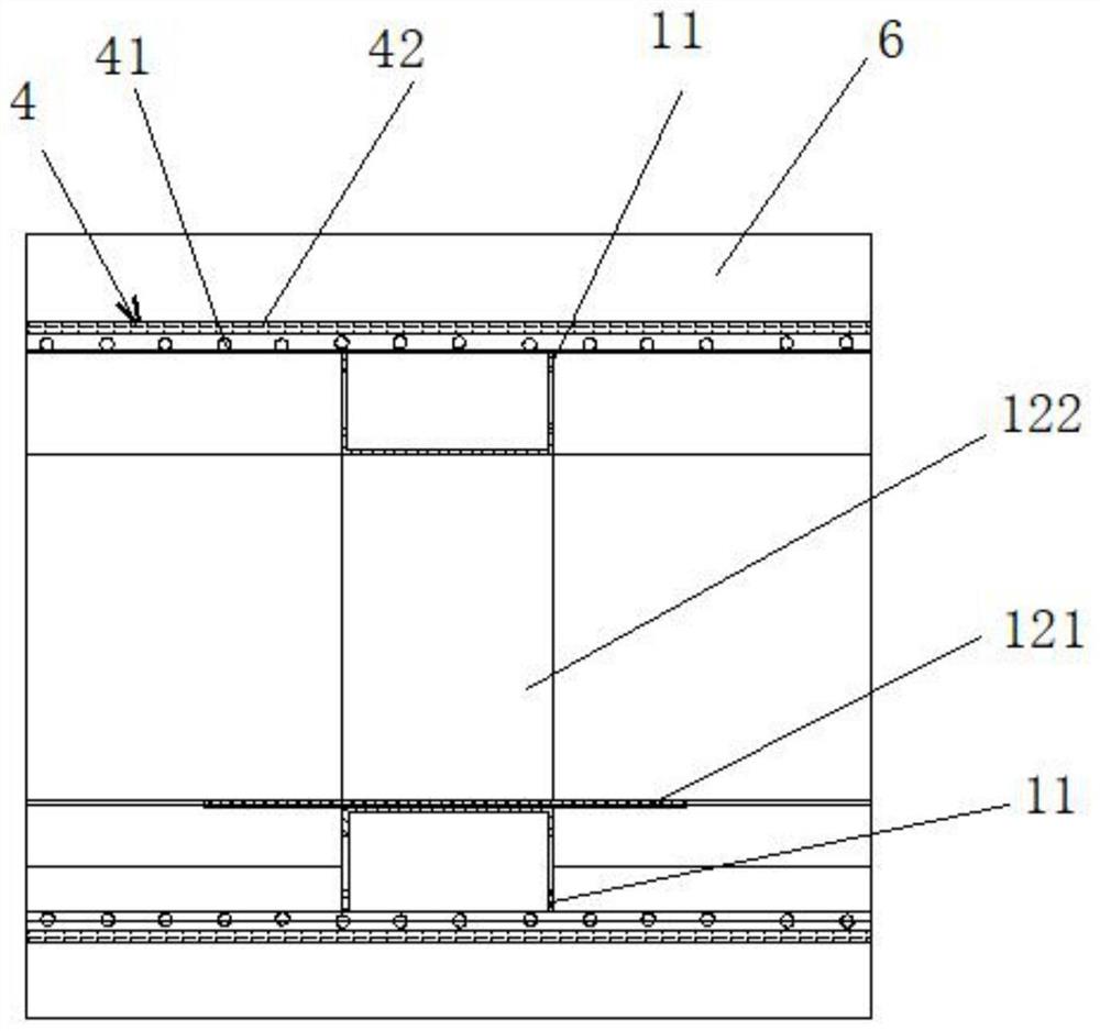 一种轻钢组合框架钢网外模结构复合隔墙及其制作方法