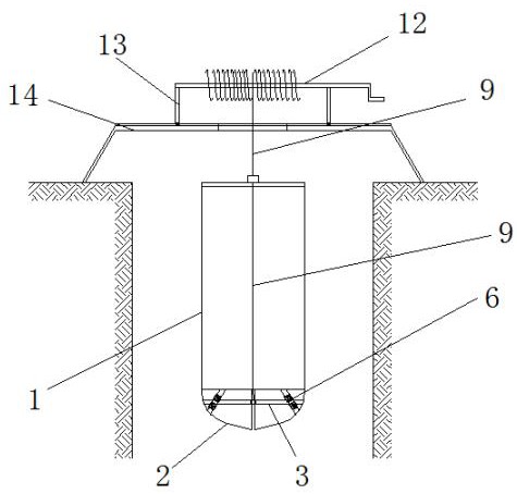 一种干作业钻孔灌注桩孔底沉渣取土装置