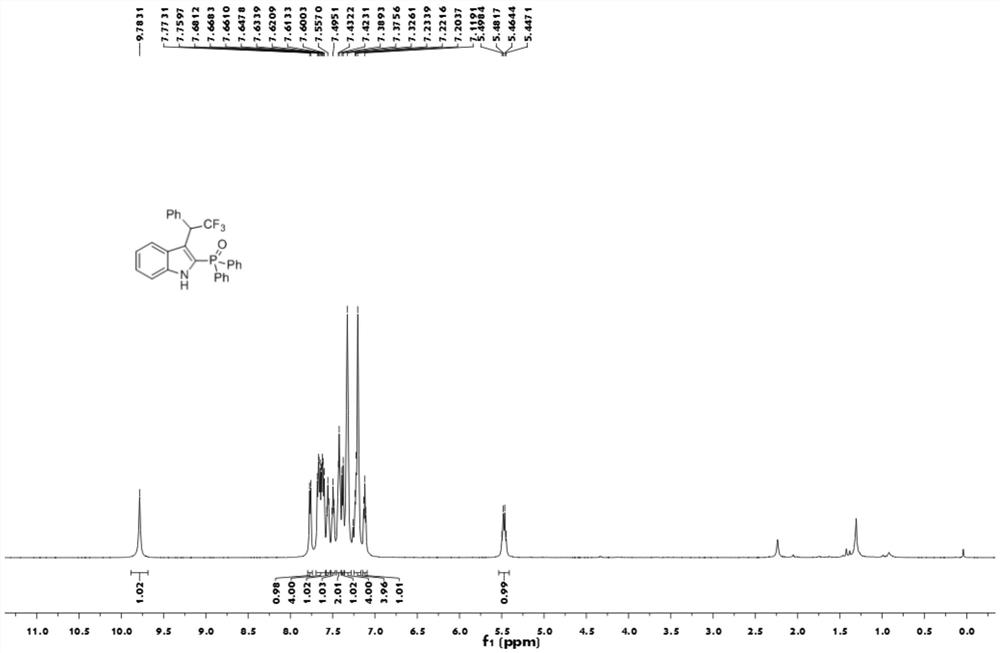 一种水相合成含三氟甲基C-2膦酰基吲哚的方法