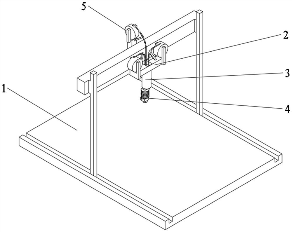 一种采用多色线材的3D打印机