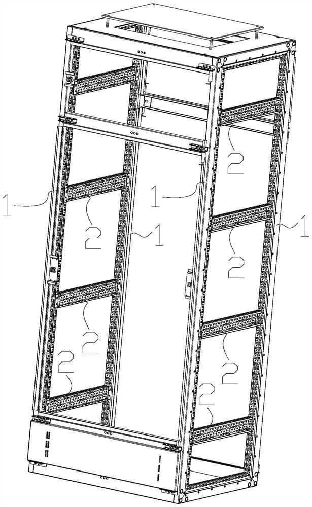一种配电柜框体结构及配合方法