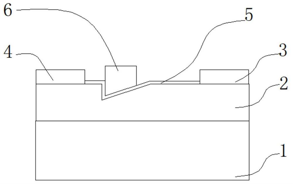 一种斜栅型氧化镓场效应晶体管及制备方法
