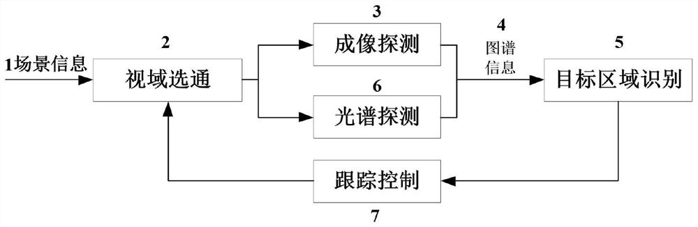 一种基于视域选通的图谱分时探测系统及方法