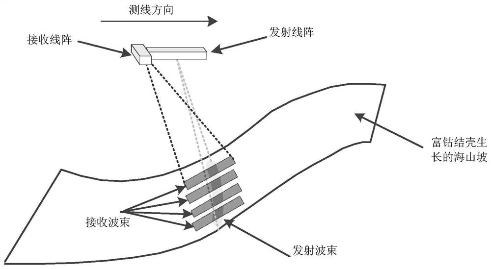 一种基于多波束接收技术的富钴结壳厚度的测量方法