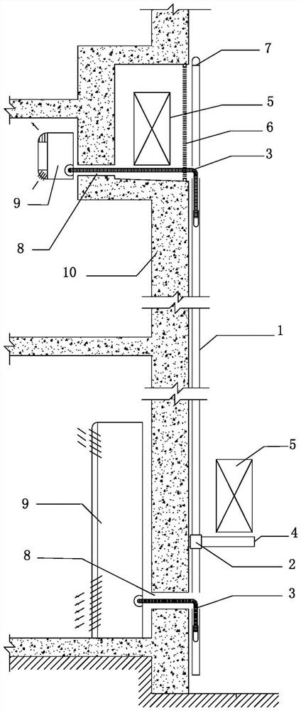 分体式空调安装结构及安装方法