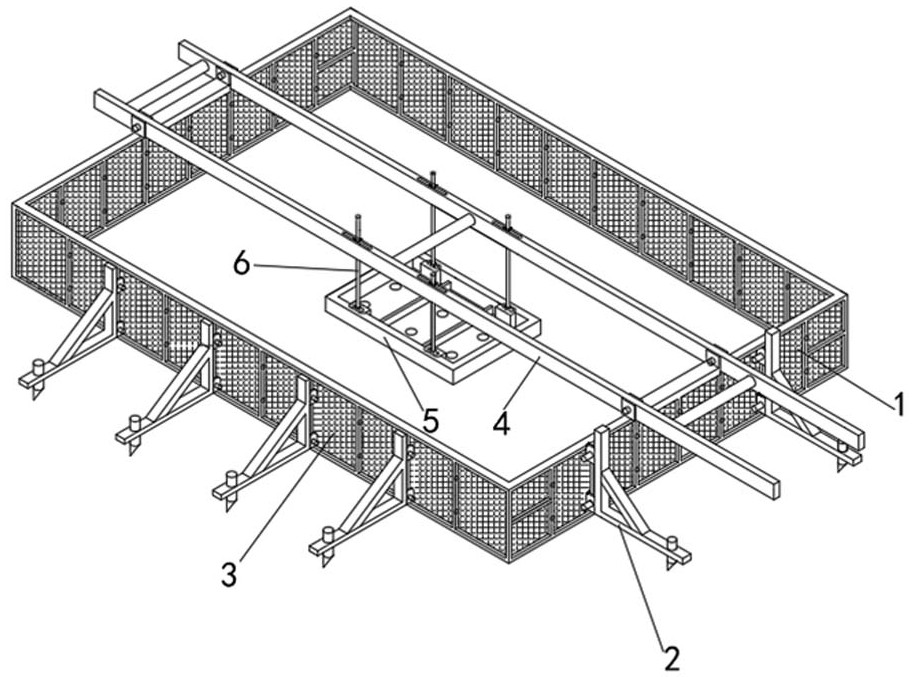一种采用玻纤面板的高铁轨道底座用体系化模板